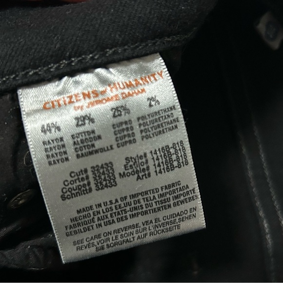 Citizens of Humanity Rocket High Rise Wax Coated Leatherette Skinny Jeans - Picture 14 of 14